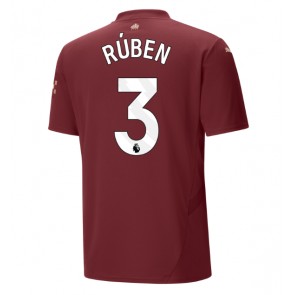 Manchester City Ruben Dias #3 Alternativní Dres 2024-25 Krátký Rukáv